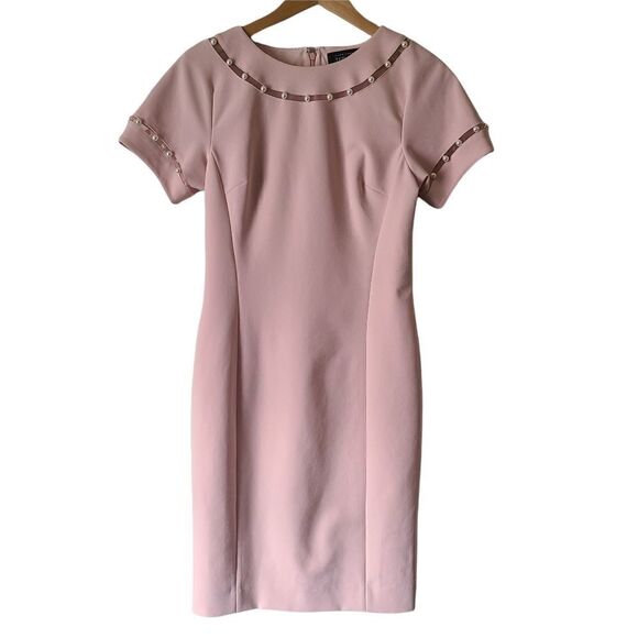 Rickie Freeman Teri John Blush Dress Size 6 - Picture 1 of 4